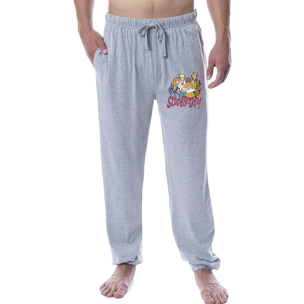 Scooby-Doo Mens' Scooby Shaggy Velma Fred Daphne Sleep Pajama Launge Pants Large